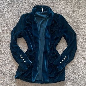 Free People Velvet Blazer